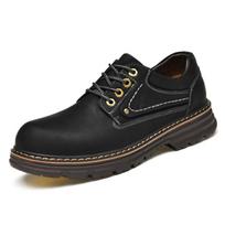 Madingi Nauji Vyriški Darbo Batai Žieminiai Pūkuoti Ankle Boots Vyriški Natūralios Odos Oxford Batai Universalūs Kasdieniam Dėvėjimui 38 black