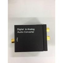 Skaitmeninis optinis koaksialinis į analoginį RCA L/R garso keitiklio adapteris su šviesolaidžiu ir USB laidu ir juoda