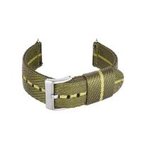 Thickened NATO Style Nylon Strap for Seiko Watches - 20/22mm 22mm + Silver Buckle brown