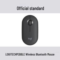 Logitech Pebble M350 Silent Dual-Mode Wireless Bluetooth Mouse juoda