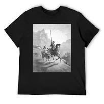 Don Quixote And Sancho Setting Out Gustave Dore 1863 T-Shirt Louboutins tops mens graphic t-shirts S
