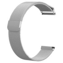 Milanietiškos kilpos dirželis, skirtas Samsung Galaxy Watch 7 6 5 4 44mm 40mm, magnetinis metalinis dirželis 22mm 20mm apyrankė Galaxy Watch 4/6 Classic Galaxy Watch 7 40mm sidabras