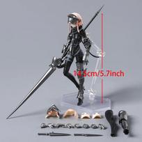 Figma 491 FALSLANDER Lanze Reiter PVC Action Figure Collectible Model Toy black