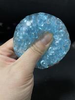 Kids  Childrens Squishy Sensory Ball Stress Relief Fidget Toy Clear Beads Squeeze Ball for Anxiety Relief for Adults Anxiety Relaxation