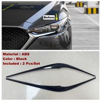 ABS Chrome Front Head Light Lamp Eyelid Eyebrow Decoration Strips Cover Trim Fit For Mazda CX-5 CX5 2017 -  Car Accessories juoda