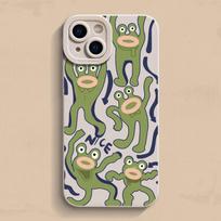 Naujas šokančios varlės rašto dėklas telefonui iPhone17 Air 16 15 14 13 12 11 Pro Max X XS XR 7 8 Plus 15 16 13 Minkštas TPU matinis dangtelis iPhone17 Pro