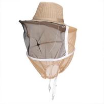 Beekeeping Protective Veil Hat with Wide Brim Mesh Netting Adjustable Straps for Outdoor Bee Protection Comfortable Fit One Size