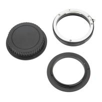 58 mm makro atvirkštinis adapterio žiedas, galinis objektyvo tvirtinimo apsauginis žiedas ir dangtelis EF tvirtinimui, 58 mm filtras black