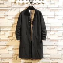 Korean Version of Men's Windbreaker Jacket for Daily Versatile Handsome Thin Young Mid-length Slim Jacket for Men 3XL beige