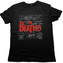 The Beatles Titles & Logos Official Tee T-Shirt Mens L