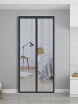 Magnetinis moskitų tinklas FlipperZero LangasDurys Vabzdžių tinklelis EcoFlow AntiBug Užuolaidos NamaiSodasLauke Atsparus oro sąlygoms 90x210cm juoda