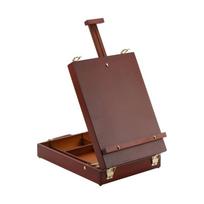 Portable Foldable Art Easel Featuring Carry Handle And Storage Box For Easy Transport To Art Classes
