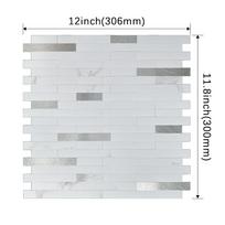 PVC 3d Tiles Self-adhesive Wall Panels New Marble Tile  For Bedroom Living Room 1
