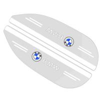 2 vnt. PVC Automobilio galinio vaizdo veidrodėlio lietaus antakiai Skaidrios lipdukai BMW M Performance 1 3 5 7 serijai M3 M4 M5 M6 X1 X3 X5 X6 X7 E30 E34 white