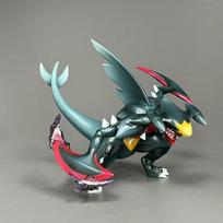 Bkm Pokemon Garchomp GK Veiksmo figūrėlė 11 cm Anime Kolekcionuojamas Darbalaukio dekoracija Stalo papuošalas Sukurta Anime gerbėjams Gimtadienio dovana gray