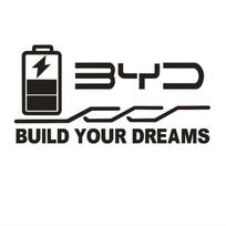 Custom Charging Port Cover Sticker for BYD Atto 3 EV Car geltona