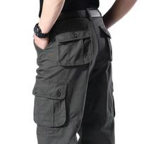 Cargo Pants Vyriški medvilniniai kombinezonai lauko darbo kelnės Didelio dydžio žygio kelnės 28 armijos žalia spalva