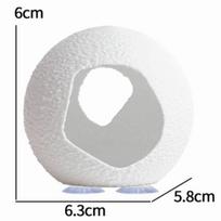 Spherical Shape Fish Shrimp Hiding Cave Plastic Aquarium Decor Fish Tanks Decorations  Fish Tanks 7cm Black