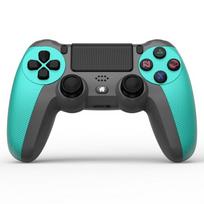 Wireless Bluetooth Game Controller, Compatible with PS4/PC, Dual Vibration 6-Axis Sensing Gamepad žalia