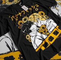 Banana Fish Ash Lynx Eiji Okumura Card Anime New Unisex Tshirt S