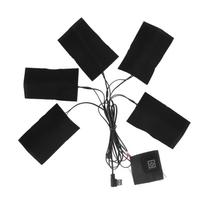 Elektrinis medžiaginis šildytuvas 3 pavarų reguliuojama temperatūra USB šildymo pagalvėlė vyrams moterims black