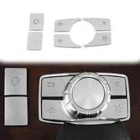 6 vnt. centrinės konsolės multimedijos mygtukų dangtelio apdaila Mercedes Benz E klasės W212