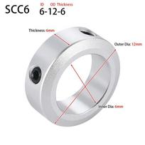 1Pcs Aluminum Alloy Fixed Locking Limit Ring Stop Screw Type Retaining Ring Durable Shaft Collar SCC6 6-12-6
