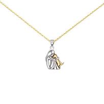 Unique Fashion Dance Shoe Mother Hug Necklace Adjustable Stainless Steel for Dancers and Girls Lightweight Design