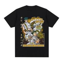 Anime Jojo Bizarre Adventure Rohan Kishibe T Shirts Men's Women Summer Casual Cotton New Short Sleeves Oversized Top Streetwear S juoda