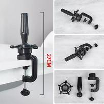Wig Mannequin Head Stand Cosmetology Manikin Doll Stand,Easy Installation Display Table Clamp Holder