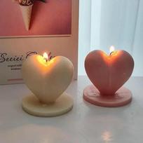 Nauja 3D Meilės žvakės silikoninė forma DIY rankų darbo širdies formos muilo gipso žvakių gamybos forma Valentino dienos dovanų gamybos reikmenys