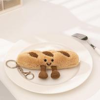 Cartoon Fun Hot Sell Cookie Plush Doll Pentant Cake Baguette Cinnamon Teapot Coffee Cup Plush Toy Home Decor Gift For Children see choose option