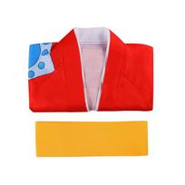 One Piece Wano Country Cosplay Costumes Luffy Zoro Trafalgar Law Nami Cosplay Outfits Anime Role-Playing Costumes Luffy Red Kimono Suit L red