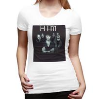 Him Band Washed Him Ville Valo Razorblade RoUnisexce TShirt for Women ONeck Streetwear T Shirts Womens Short Sleeve Clothes Tops S