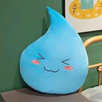 Žavinga mėlyna lietaus lašo pliušinė pagalvė – Mažas vandens lašo pagalvėlė sofai ir namų dekoravimui 25cm (0.07kg) blue