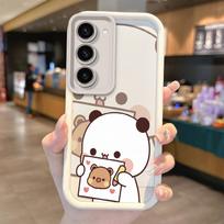 BuBu DuDu Couple Cartoon Phone Case For Samsung Galaxy S25 S24 S23 S21 S20 5G FE Plus Ultra A15 A35 A54 A55 Soft Silicone Cover Galaxy S24 Ultra