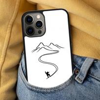 Skiing Snow Snowboard Ski Magnetic Soft Phone Case for iPhone 16 Promax 15 Pro 13 14 Plus 11 12 Mini MagSafe Coque iPhone 13mini black