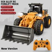2.4G Alloy Remote Control Excavator Bulldozer Dump Truck Engineering Vehicle Toy 9CH RC Trucks Model Children Toy Kids Xmas Gift