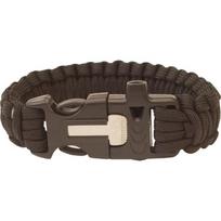 Paracord apyrankė Highlander, Trident, švilpukas, juodas titnagas