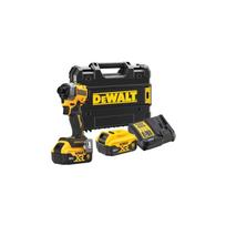 DCF850P2T DeWALT 18V itin kompaktiškas smūginis suktuvas (2x5.0 Ah)