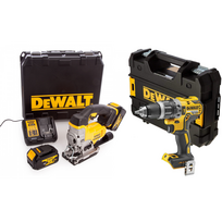 DCS331M2 DeWALT 18V siaurapjūklis + DCD796NT 18V suktuvas – smūginis gręžtuvas