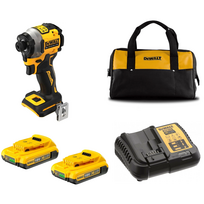 DCF850D2C DeWALT 18V itin kompaktiškas smūginis suktuvas (2x2.0 Ah)