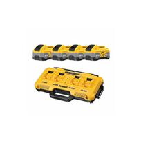 DCB104W4 DeWALT 18V akumuliatorių ir kroviklio rinkinys (4x8.0 Ah)