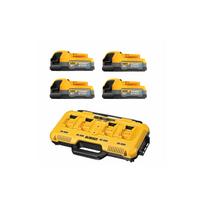 DCB104E4 DeWALT POWERSTACK 18V akumuliatorių ir kroviklio rinkinys (4x1.7 Ah)