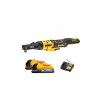 DCF520E2 DeWALT 18V akumuliatorinė terkšlė su keičiamomis galvutėmis 1/4", 3/8", 1/4" HEX (2x1.7 Ah)
