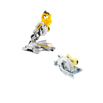 DWS777 DeWALT 216 mm skersinio pjovimo staklės + D23700 DeWALT 86 mm diskinis pjūklas