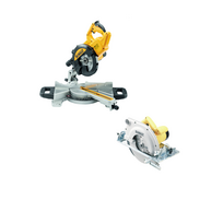DWS774 DeWALT 216 mm skersinio pjovimo staklės 1400W + D23700 DeWALT 86 mm diskinis pjūklas