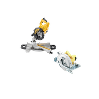 DWS773 DeWALT 216 mm skersinio pjovimo staklės 1300W + D23700 DeWALT 86 mm diskinis pjūklas