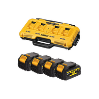 DCB104P4G DeWALT 18V akumuliatorių ir kroviklio rinkinys (4x5.0 Ah)