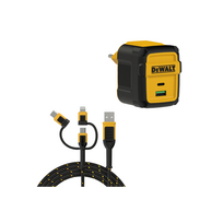 DXMA131-0873-DWG DeWALT 230 V, 49,5 W maitinimo adapteris + DXMA131-1356-DWG DeWALT 3IN1 kabelis